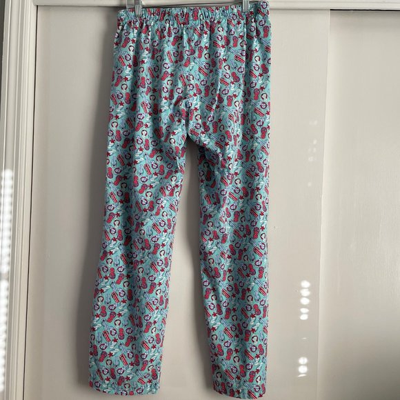 Vinyard Vines Beach Pajama Lounge Pants Size XS Blue Red Holiday Flip Flops PJ - Picture 6 of 16